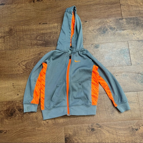 Nike boys full zip jacket coat hoodie bundle 2 total pockets Sz 5 - Picture 2 of 14